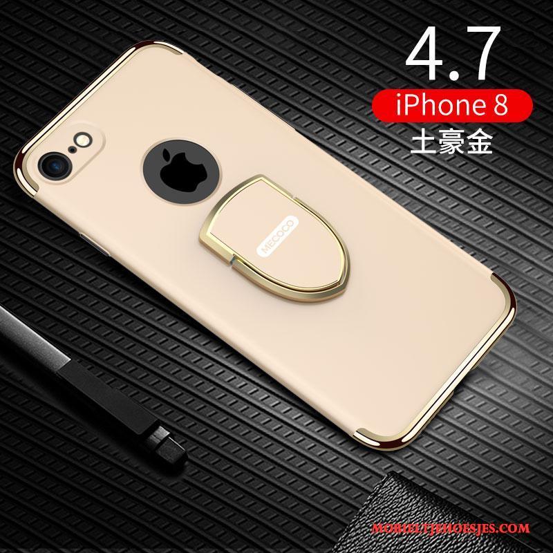 iPhone 8 Scheppend Hoesje Telefoon Glas Nieuw Persoonlijk Anti-fall Goud