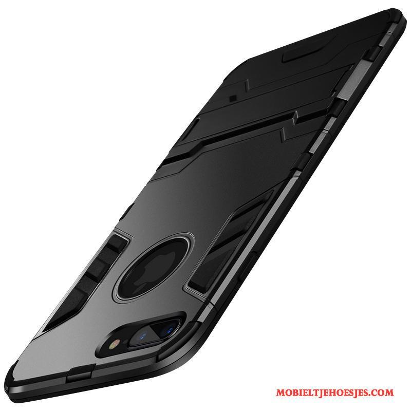 iPhone 8 Trendy Merk All Inclusive Hoes Hoesje Telefoon Persoonlijk Zwart Anti-fall