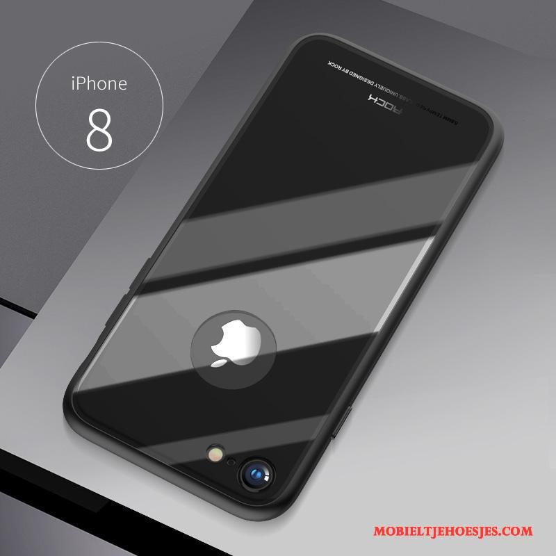 iPhone 8 Zacht Hard Zwart Anti-fall Hoes Hoesje Telefoon All Inclusive