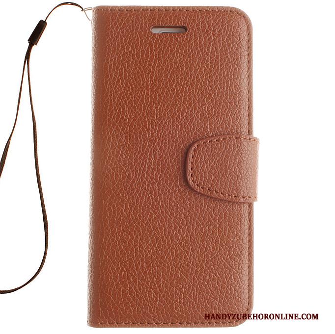 iPhone Se 2020 Bescherming Hanger Zacht Folio Anti-fall Leren Etui Hoesje Telefoon