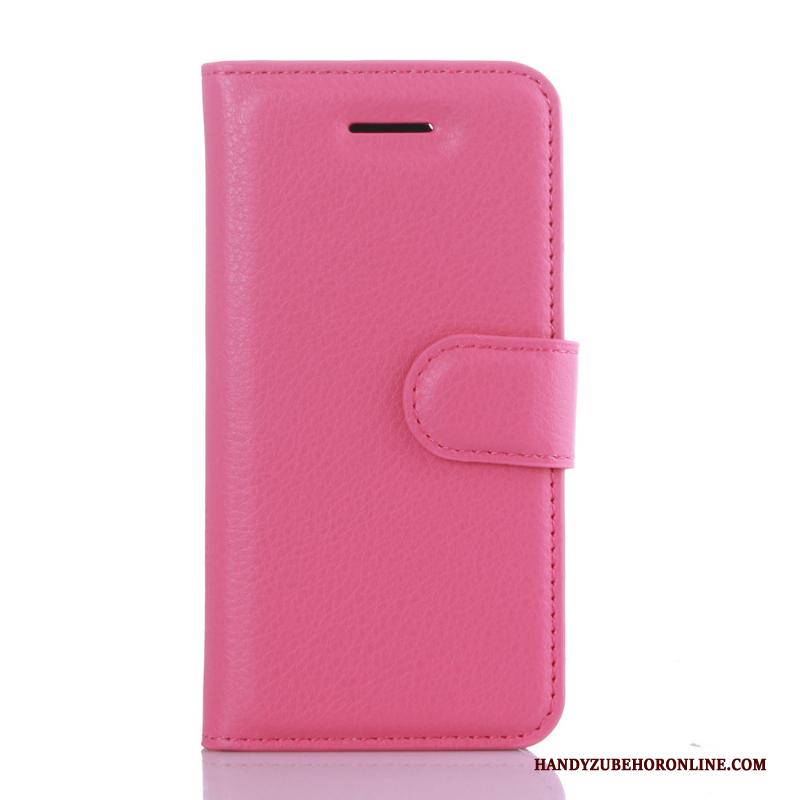 iPhone Se 2020 Portemonnee Hoesje Telefoon Mobiele Telefoon Rood Leren Etui Bescherming