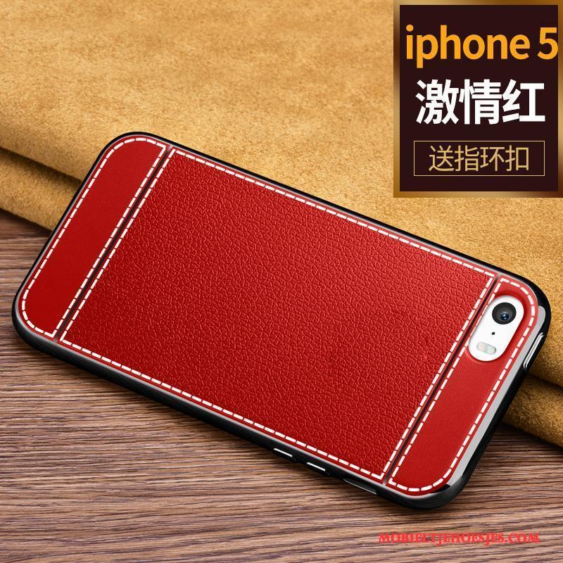iPhone Se Hoes Hoesje Telefoon Rood Trend Siliconen Anti-fall Scheppend