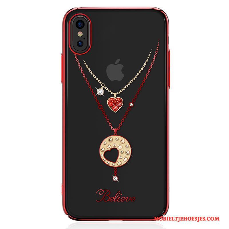 iPhone X Anti-fall Hoes Met Strass Hoesje Telefoon Nieuw All Inclusive Trend