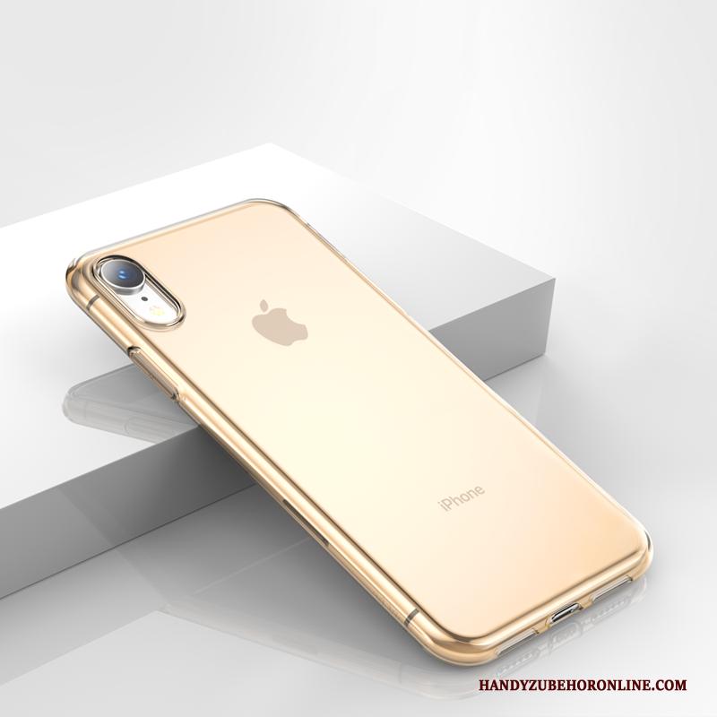 iPhone Xr Hoes Doorzichtig Trend Nieuw Hoesje Telefoon Goud Bescherming