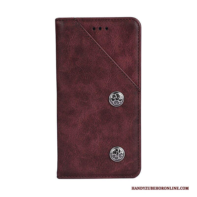 iPhone Xr Leren Etui Hoes Anti-fall Folio Vintage Hoesje Telefoon Mobiele Telefoon