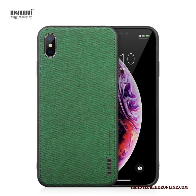 iPhone Xs Hoesje Telefoon Zacht Kunst Eenvoudige All Inclusive Groen Bescherming