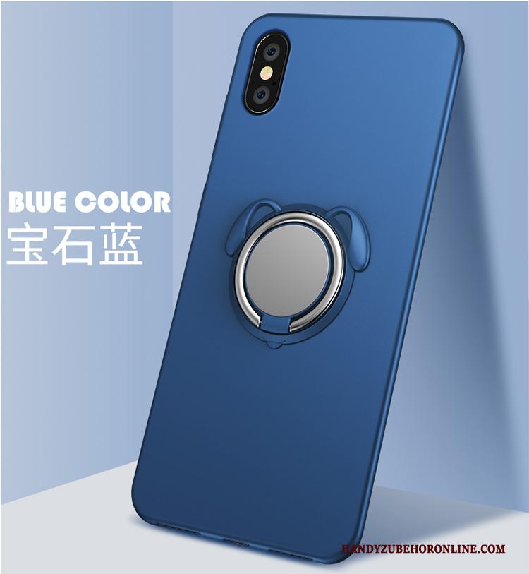 iPhone Xs Max Hoesje Blauw Anti-fall Mobiele Telefoon Hoes All Inclusive Bescherming Zacht