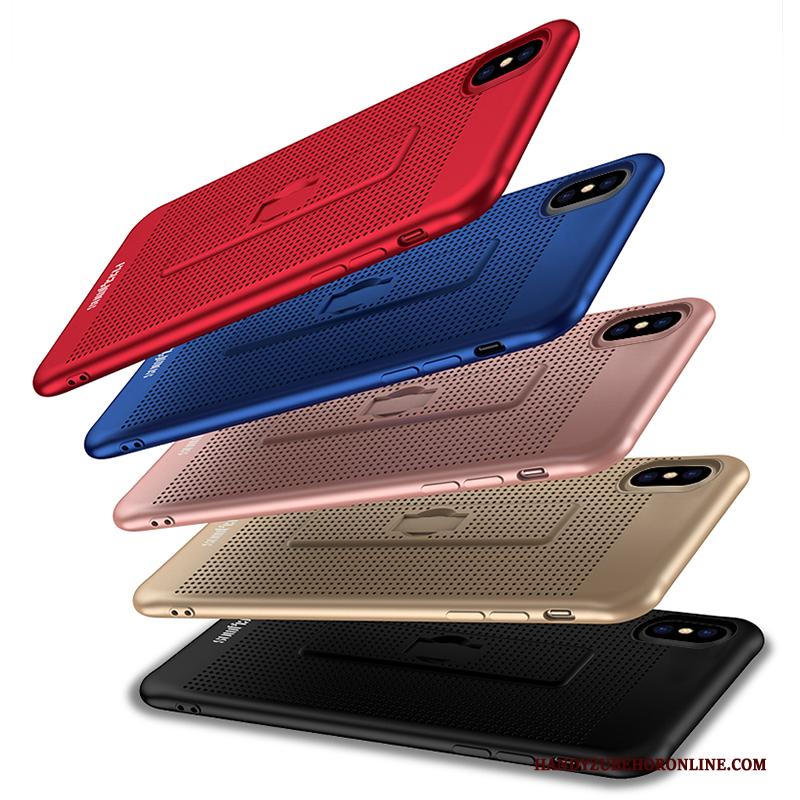 iPhone Xs Max Hoesje Hanger Ademend Nieuw Siliconen Telefoon Kant