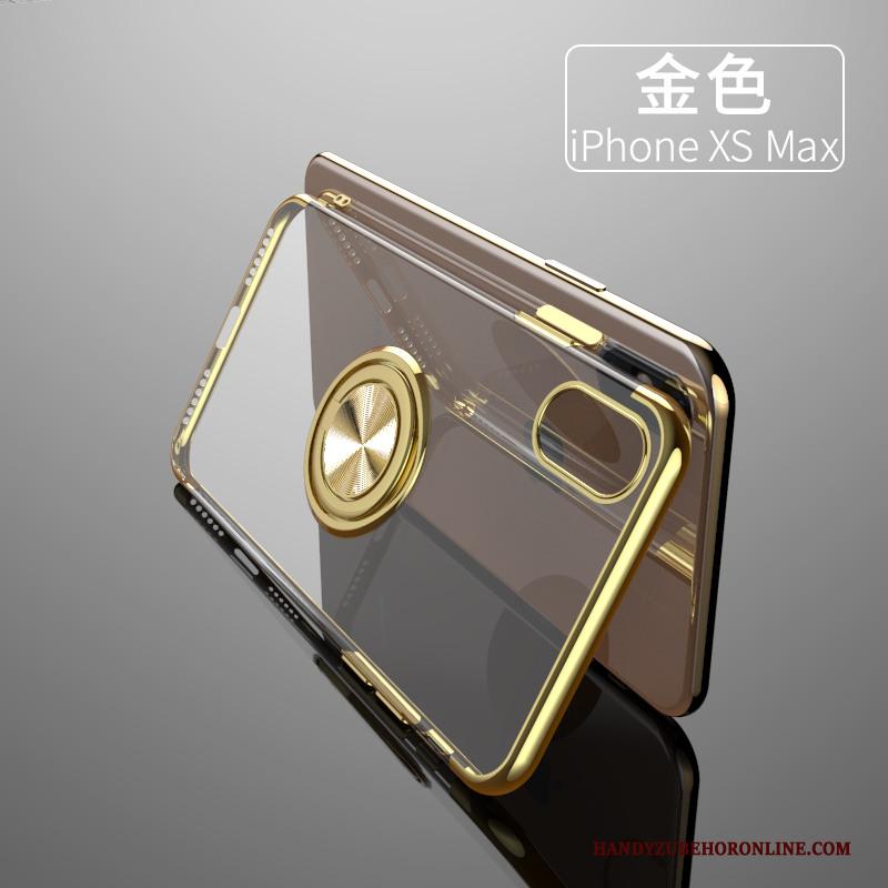 iPhone Xs Max Hoesje Nieuw Plating Lovers Mobiele Telefoon Hoes Doorzichtig Anti-fall